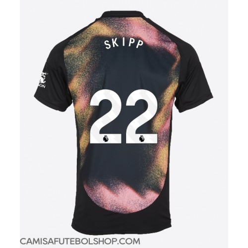 Camisa de time de futebol Leicester City Oliver Skipp #22 Replicas 2º Equipamento 2024-25 Manga Curta